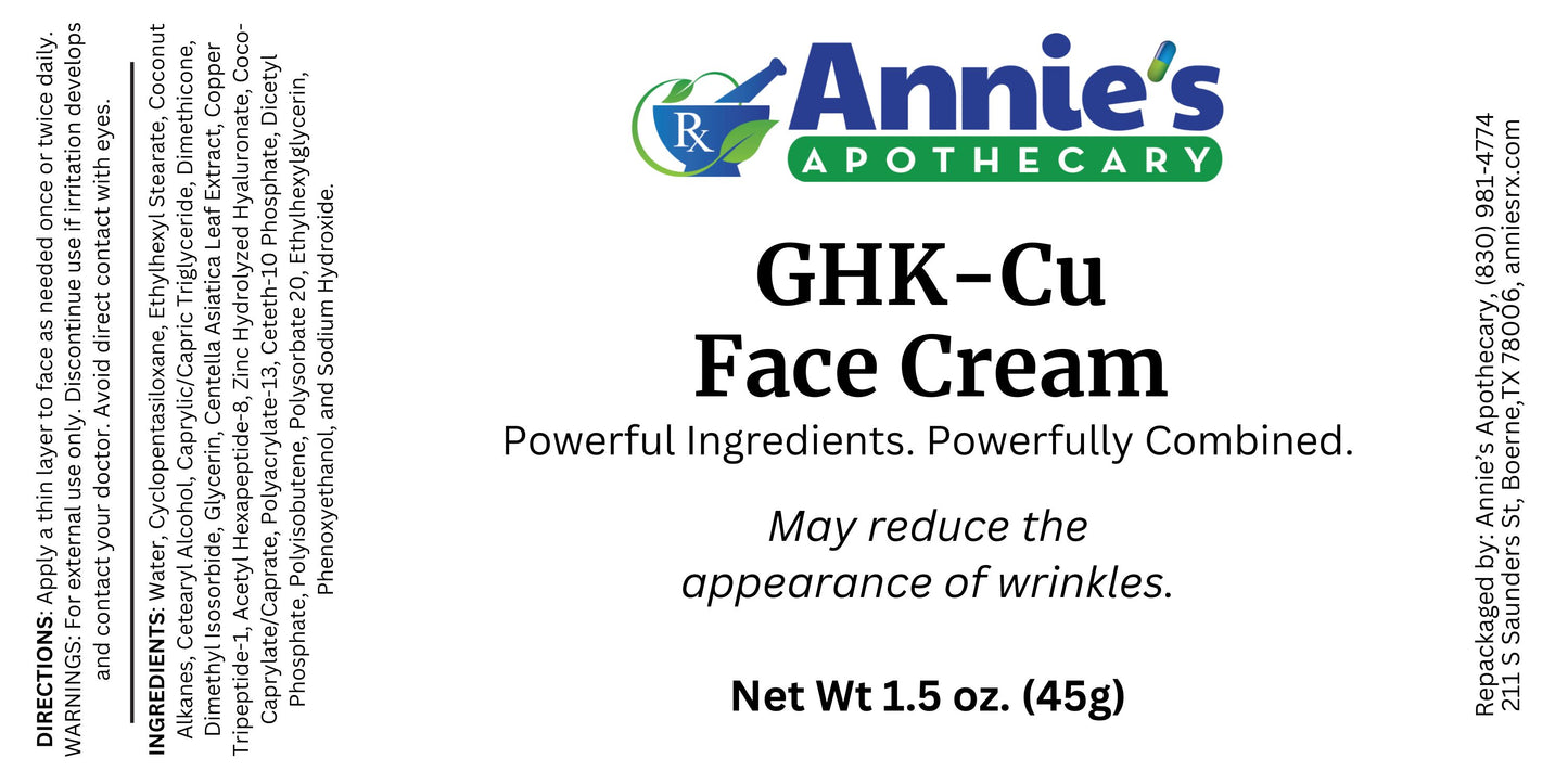 Annie's Copper (GHK-Cu) Face Cream