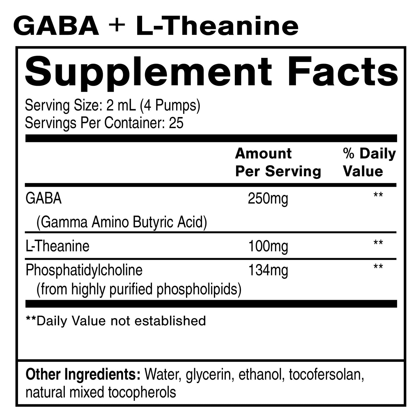 Liposomal GABA with L-Theanine