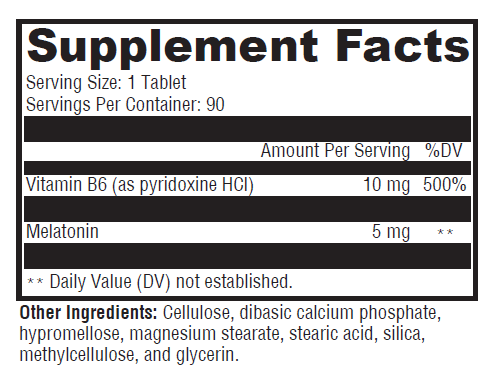 Annie's Melatonin CR Label